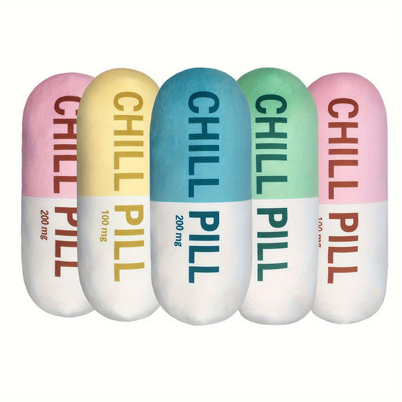 Plush Chill Pill Cushion Pillow