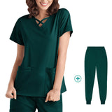 Esthetician Uniform Scrubs Jogger Uniform Set