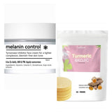 Melanin Control Cream and Turmeric Kojic Cleansing Pad Bundle