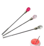 Crystal head Beauty Product Spatula Stirrer