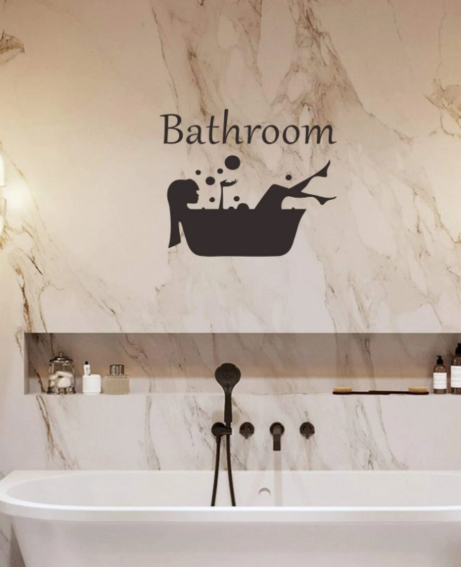 Spa Salon Decal - Bathroom | Salon Grade luxury skincare