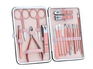 Rose Gold Manicure Set for Her - 18pc